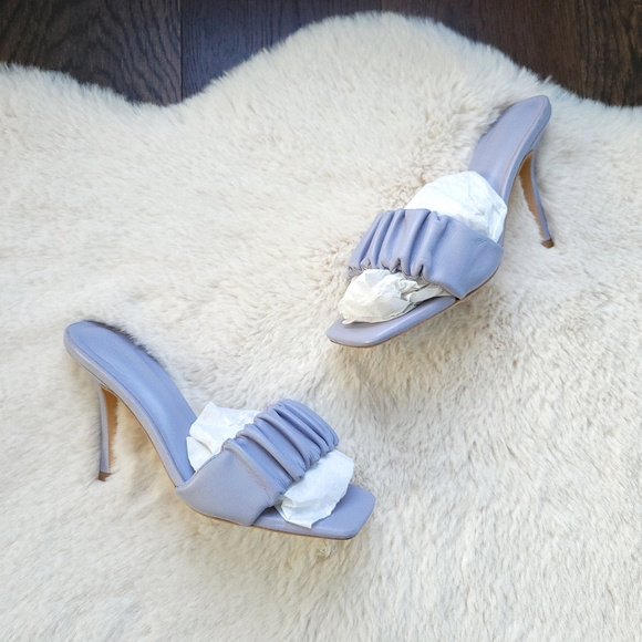 Tony Bianco Lavender Fara Scrunched Square Toe Sandal - Picture 3 of 15